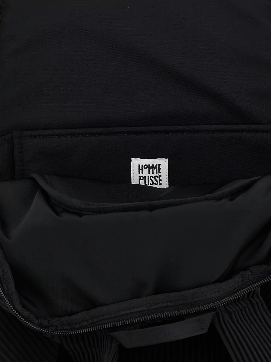 Homme Plisse Issey Miyake Pleated Backpack Adjustable Straps Top Handle