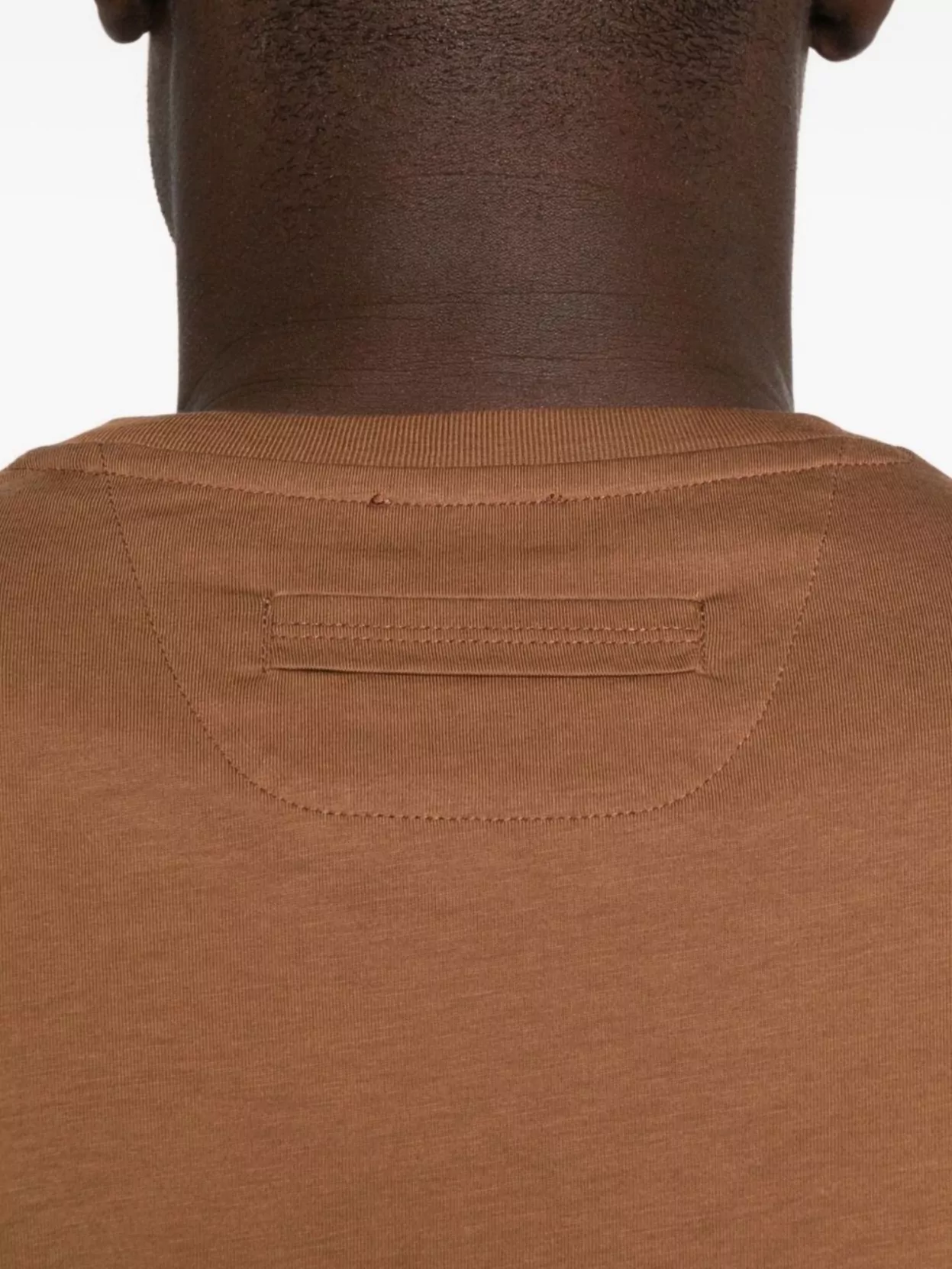 Zegna Folded Hem Logo Short Sleeve T-Shirt