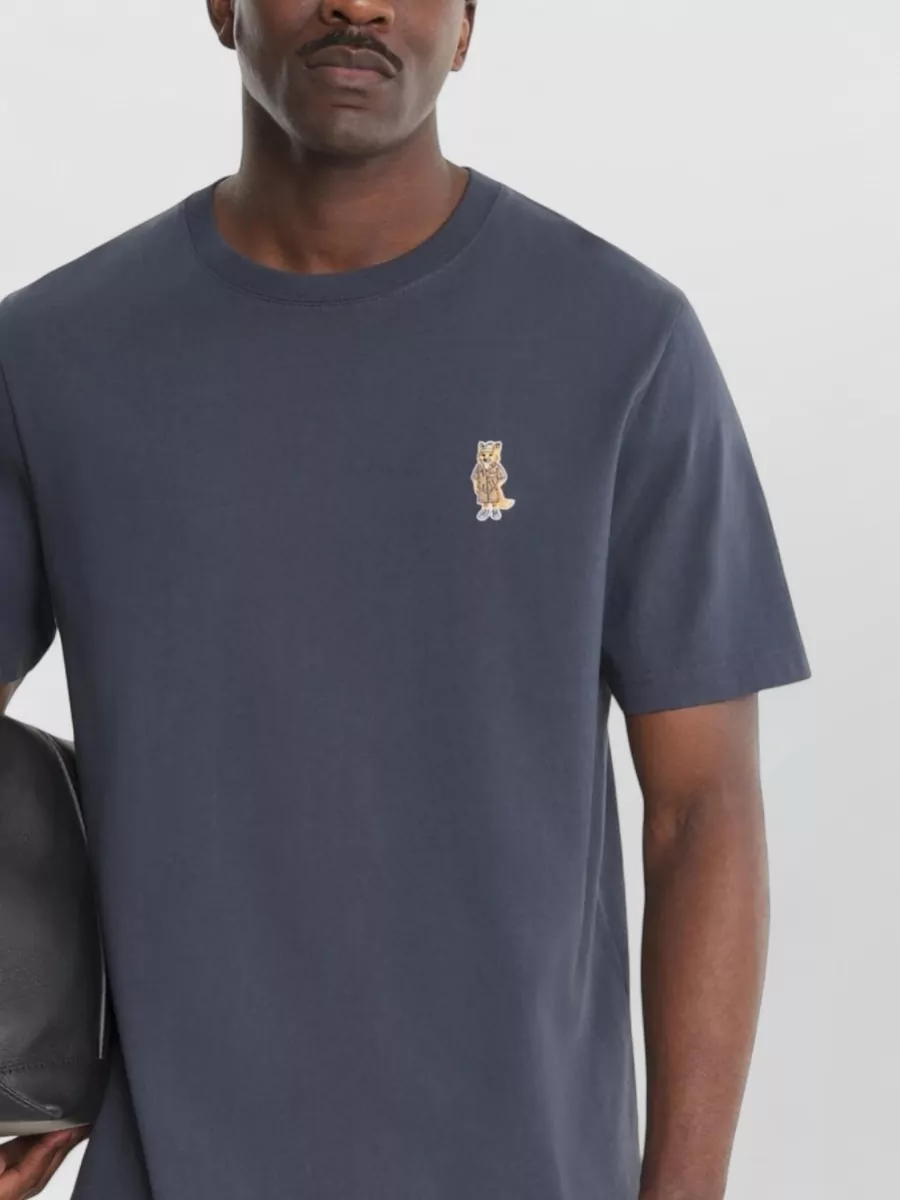Maison Kitsuné Fox Graphic Crew Neck Cotton T-Shirt