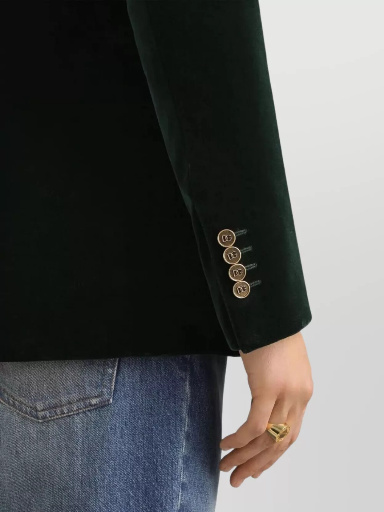 Dolce&Gabbana Sicilia Velvet Double-Breasted Jacket