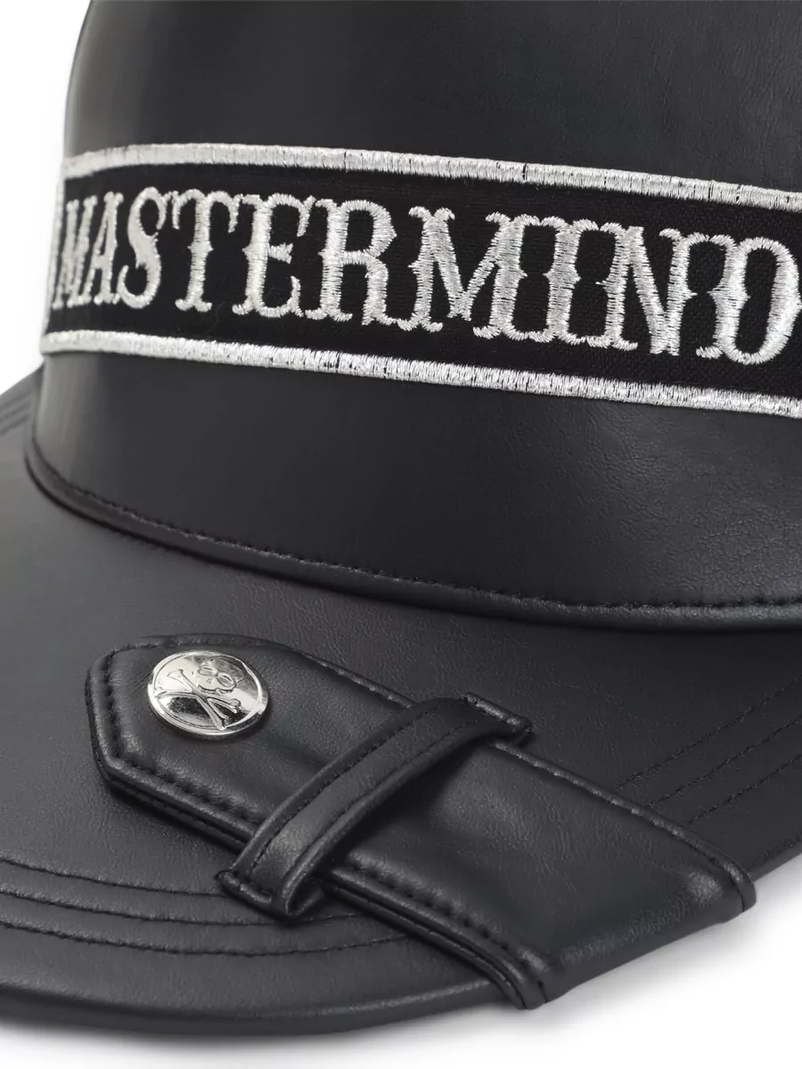 Mastermind World Synthetic Leather Baseball Cap