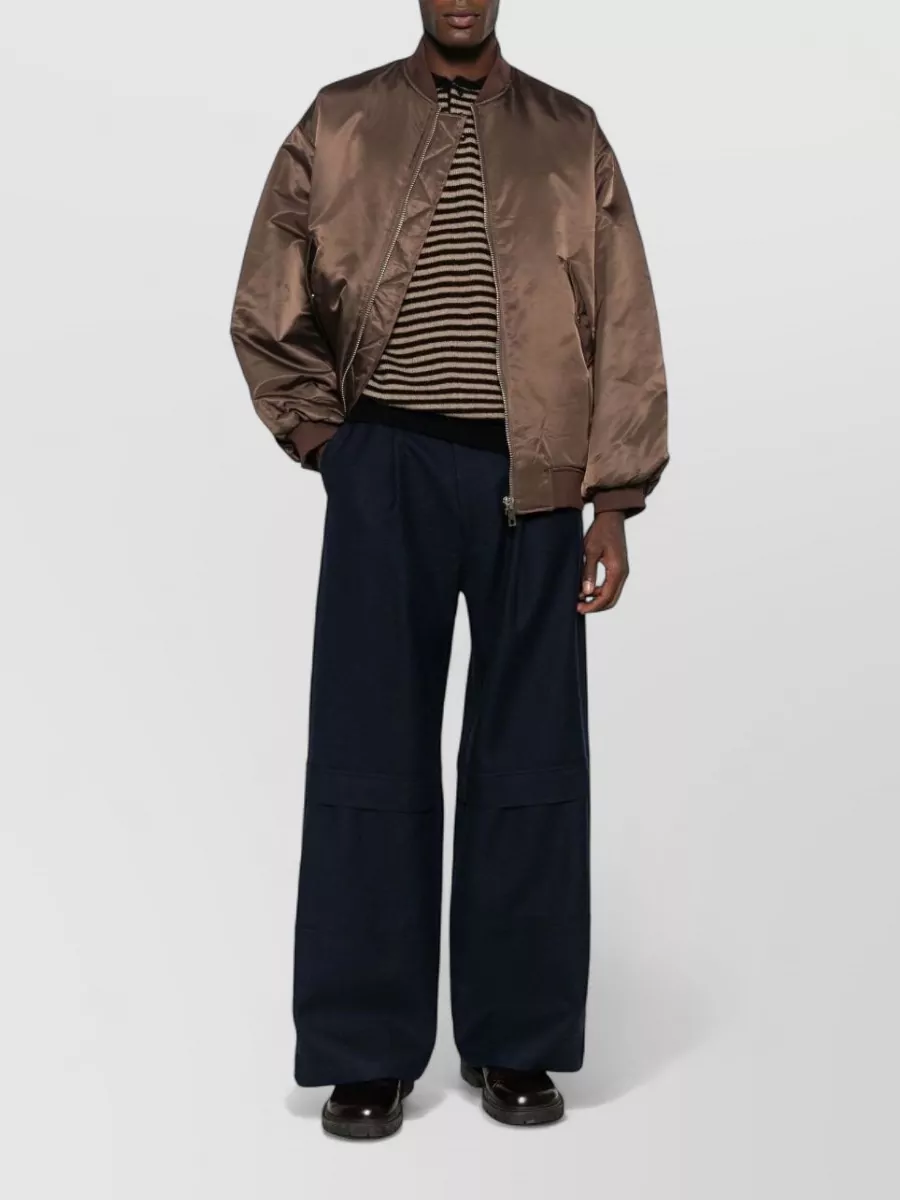 The Frankie Shop Nylon Oversized Bomber Jacket