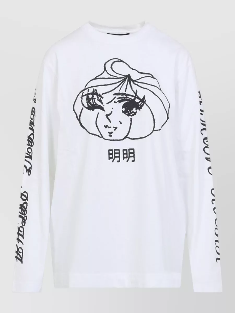 Simone Rocha Dim Sum Logo Long Sleeve Graphic Tshirt