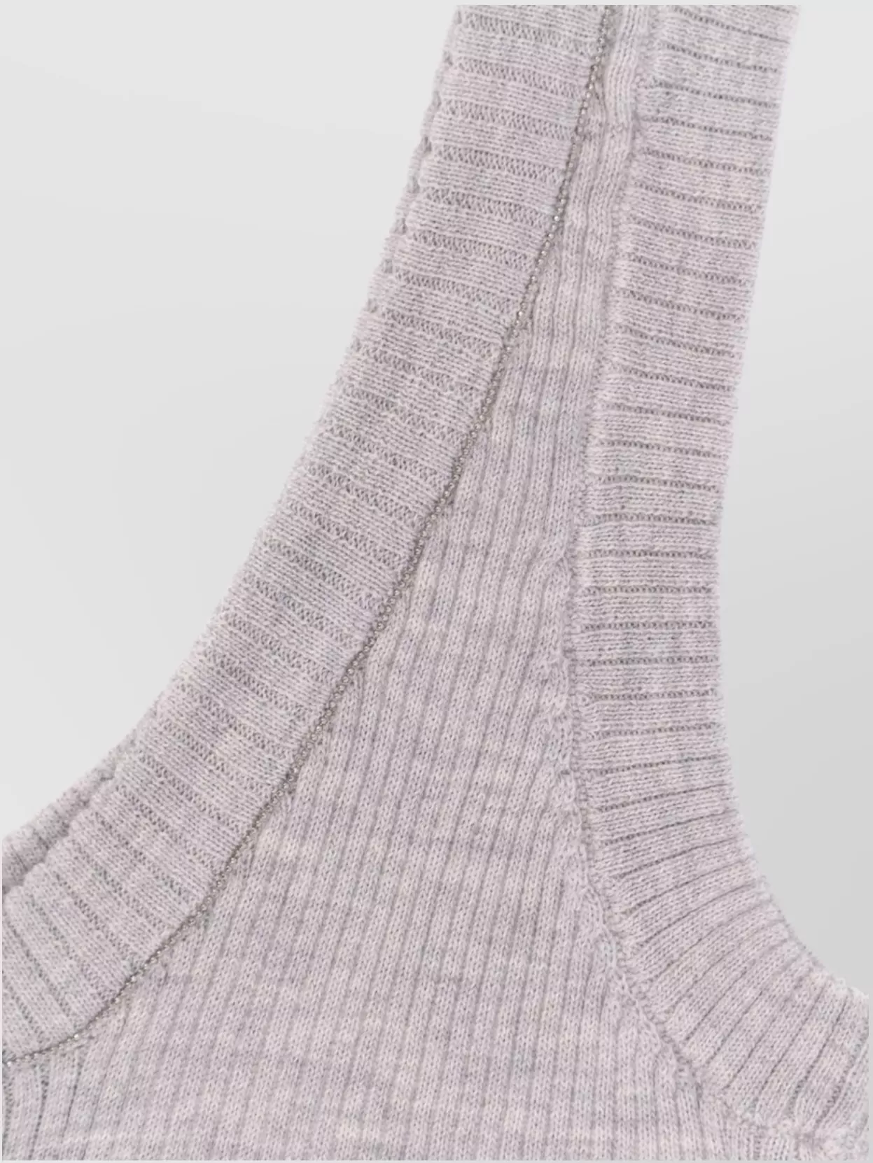 Brunello Cucinelli Tank Top Cashmere Wool Monili Detail