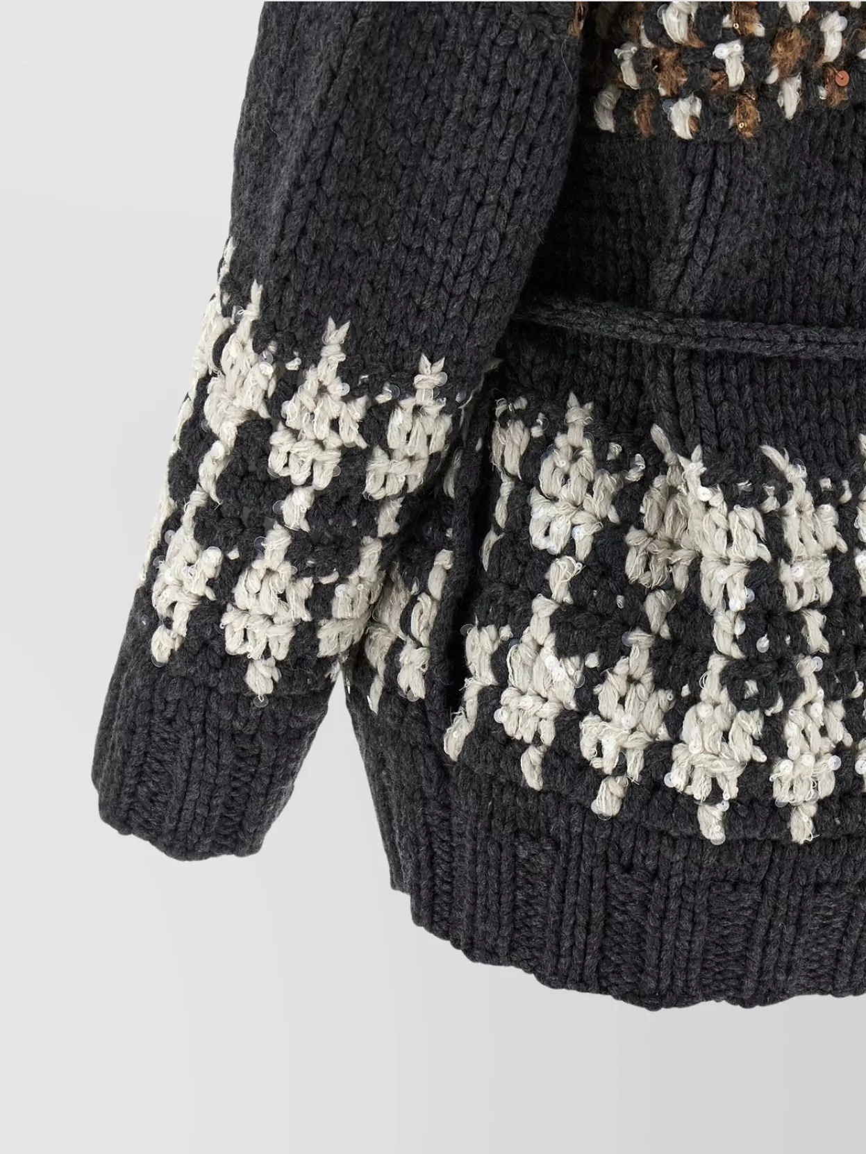 Brunello Cucinelli Knit Cardigan Sweaters And Cardigans Multicolor In Gray