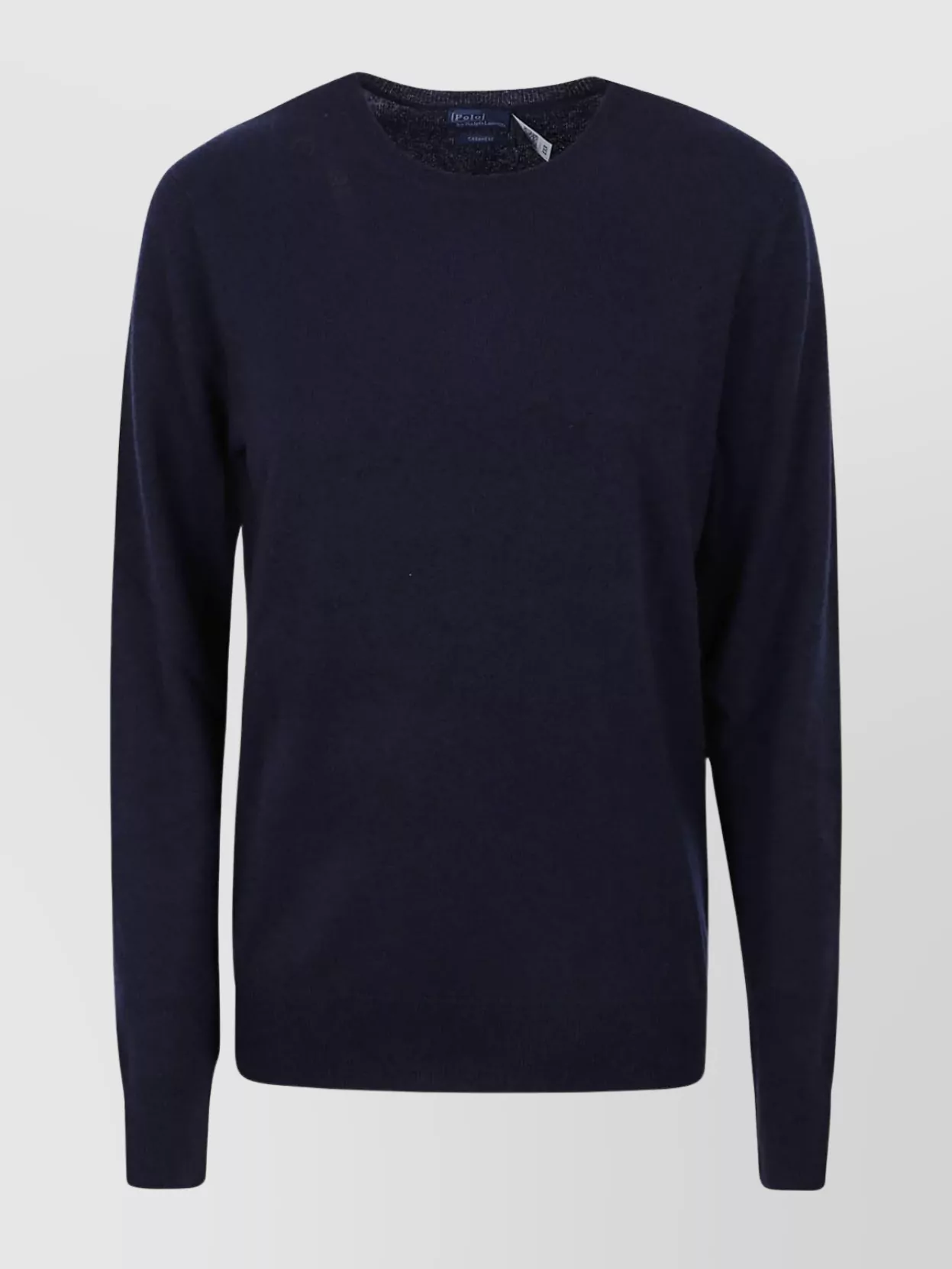 Shop Polo Ralph Lauren Cashmere Crewneck Long Sleeve Sweater In Blue