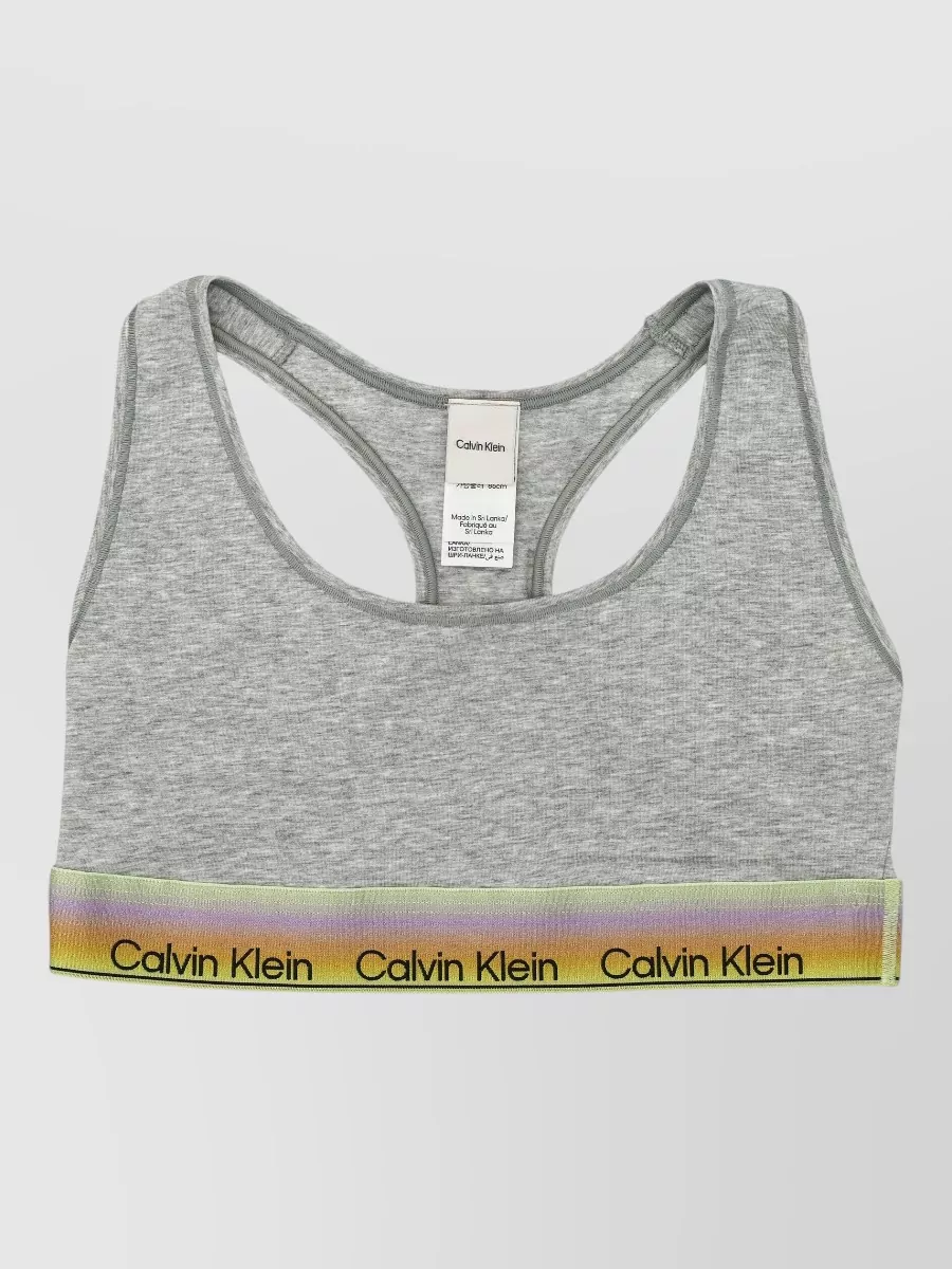 Calvin Klein logo band bralette