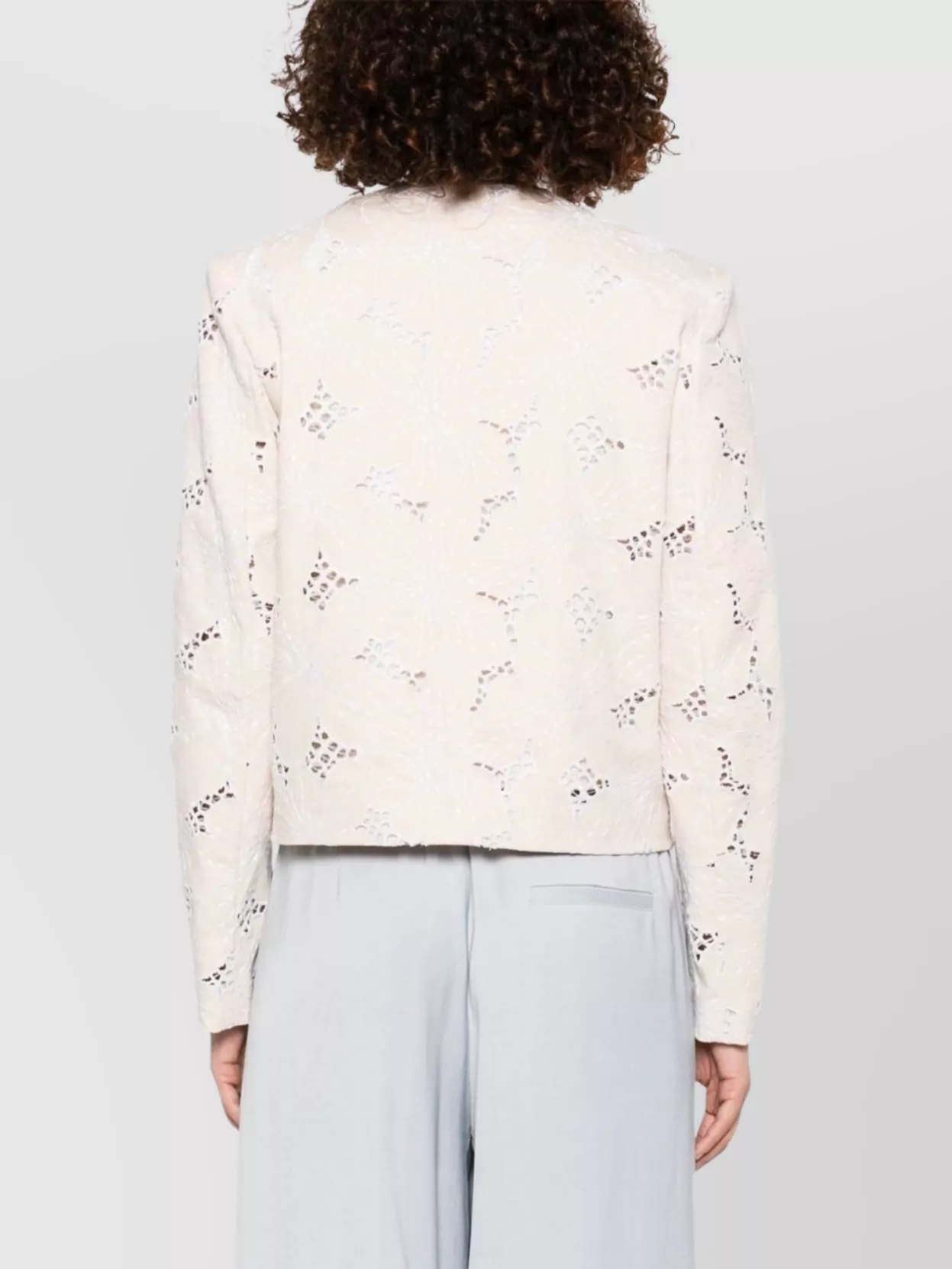 Genny Shortened Silhouette Laser-Cut Accents