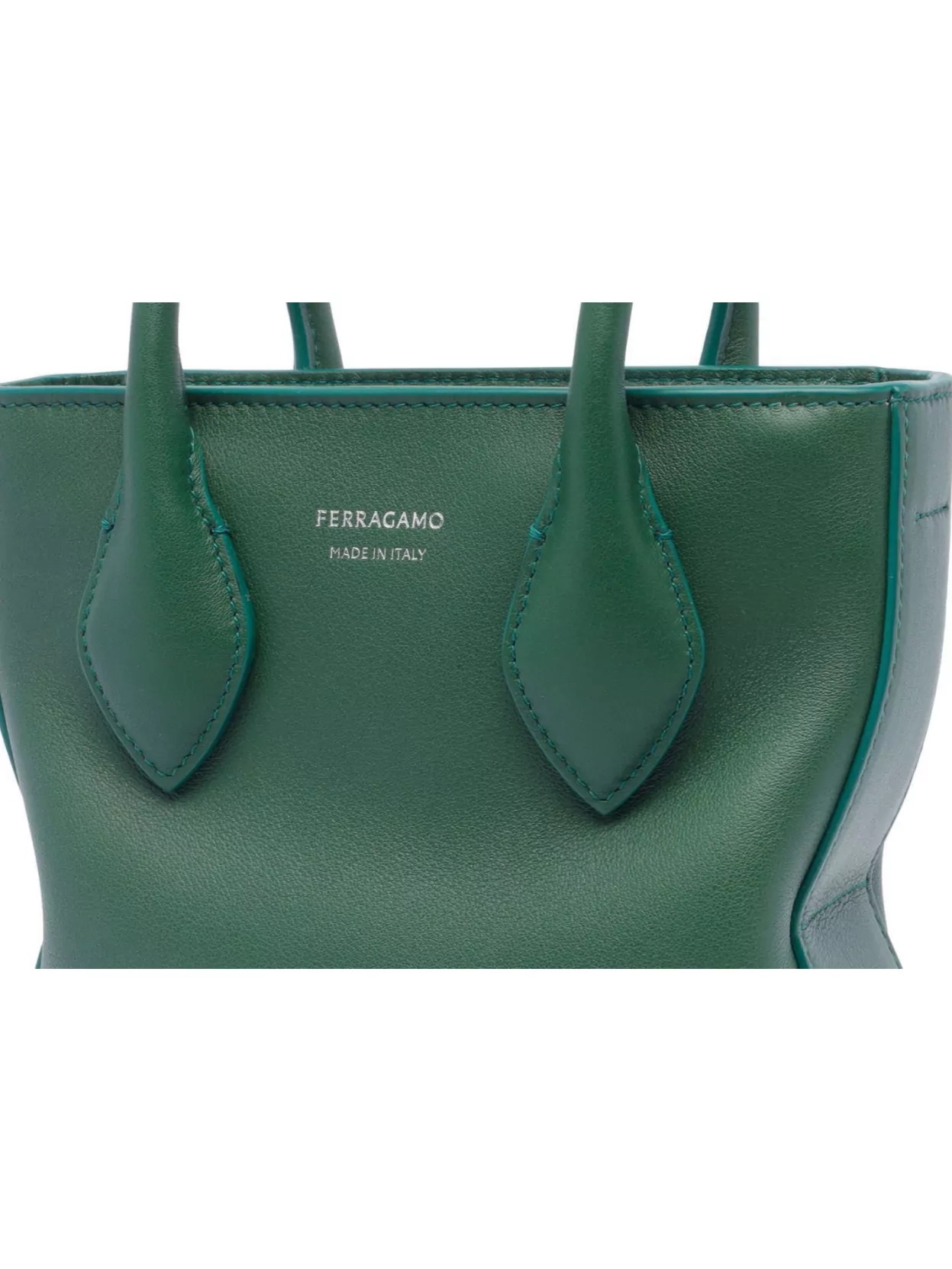 FERRAGAMO DOUBLE HANDLE TOTE BAG WITH REMOVABLE STRAP