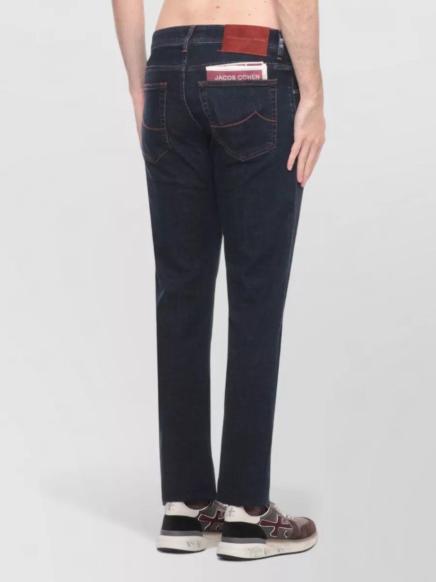 Jacob Cohen Mens Cotton Jeans Straight Fit Handkerchief