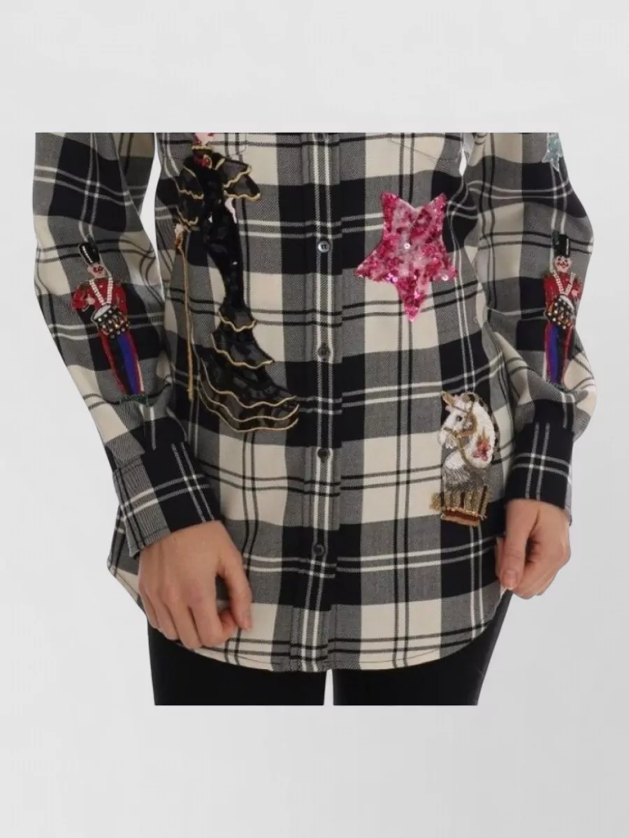 Dolce&Gabbana wool crystal-embellished jacket