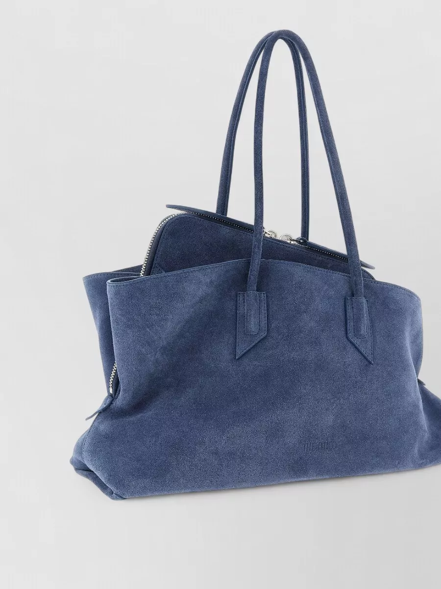 The Attico La Passeggiata Medium Shoulder Bag Suede