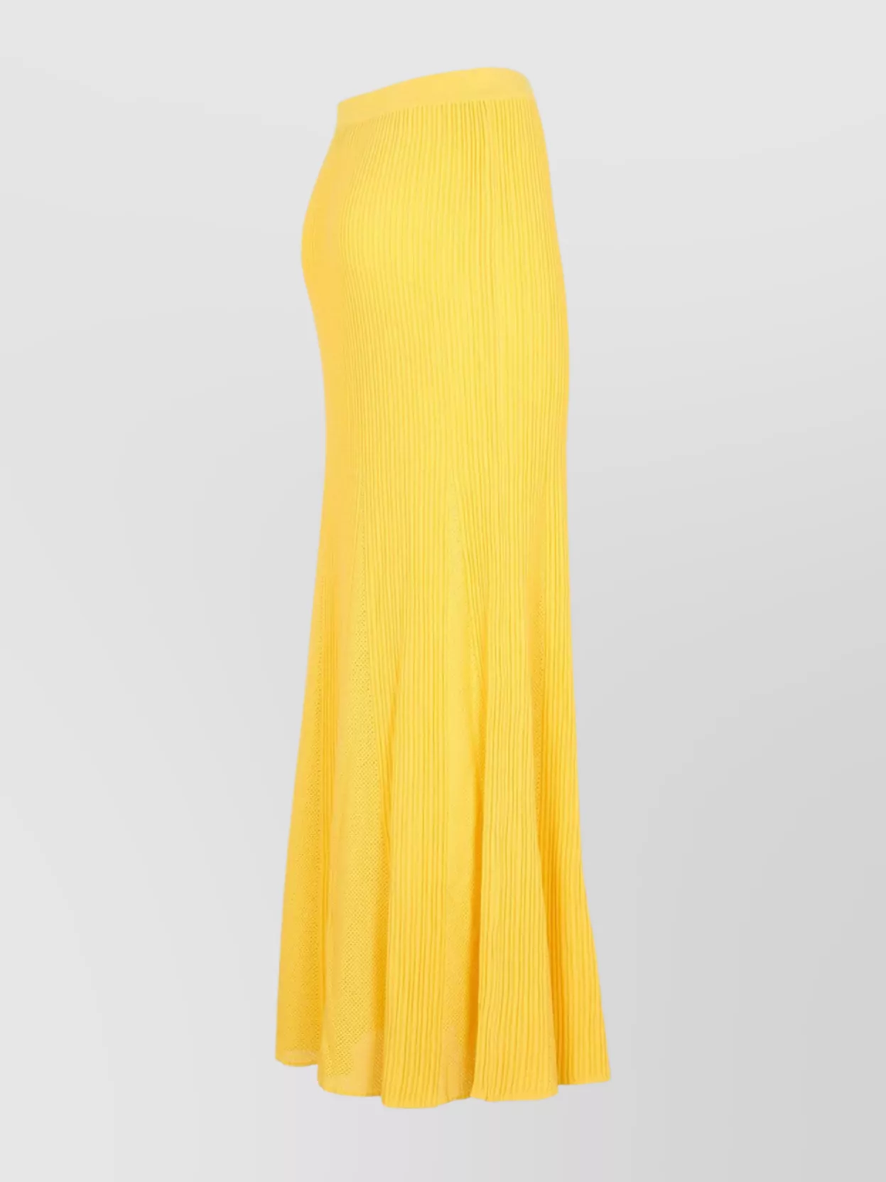 Gabriela Hearst Eula Pleated Midi Skirt In Yellow