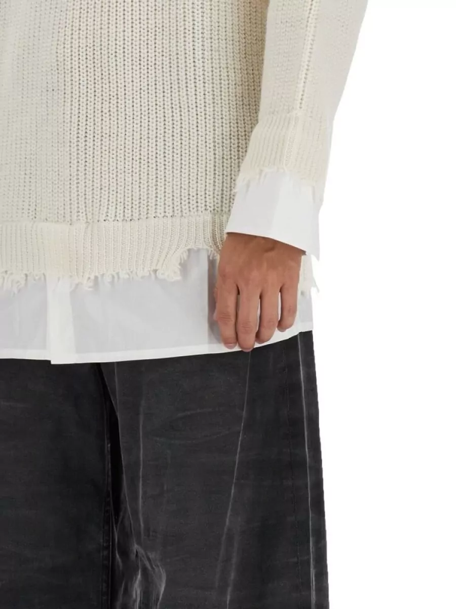 Mm6 Maison Margiela Wool Blend T-Shirt