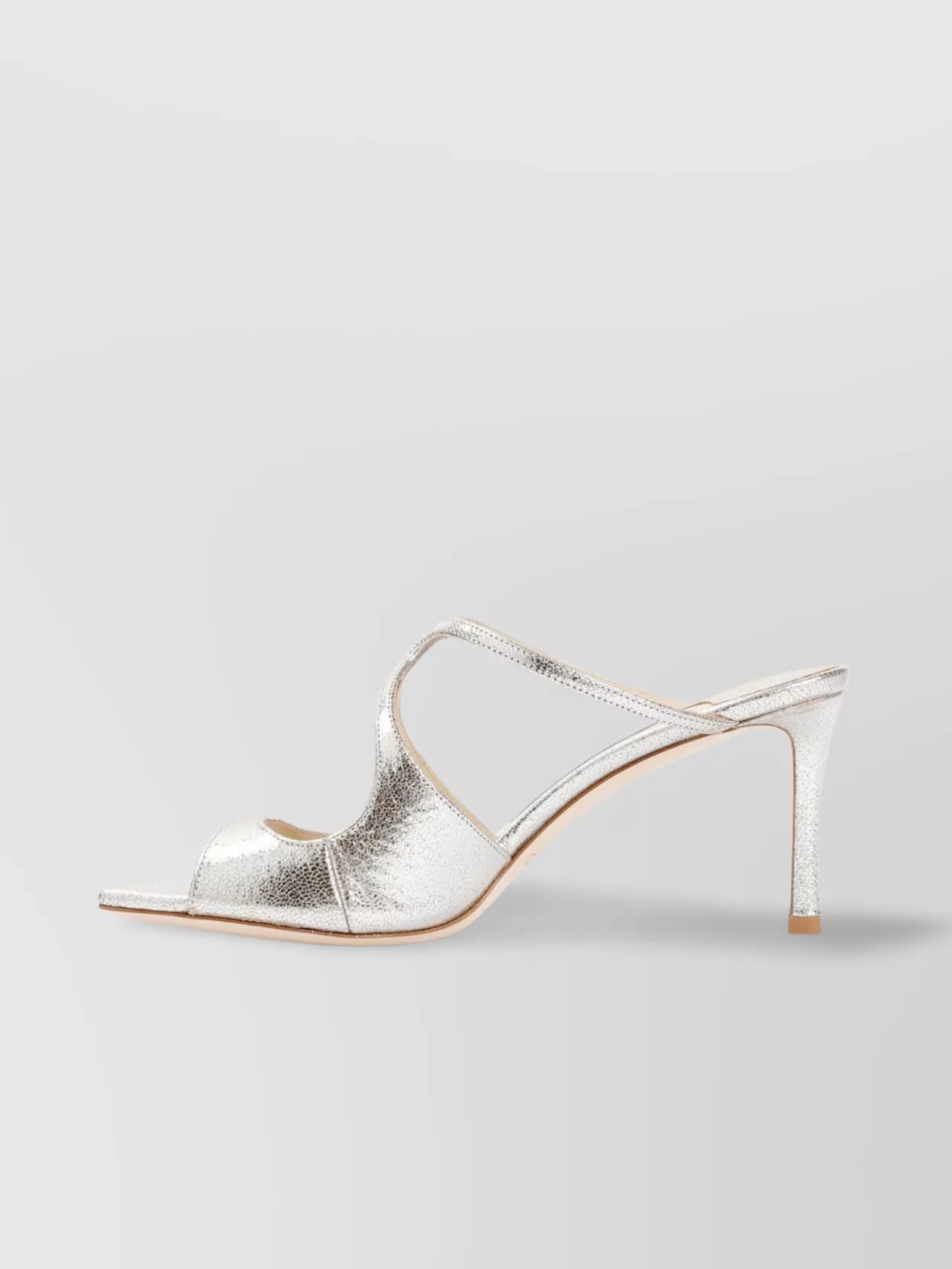 Jimmy Choo Cross Strap Squared Toe Sandals