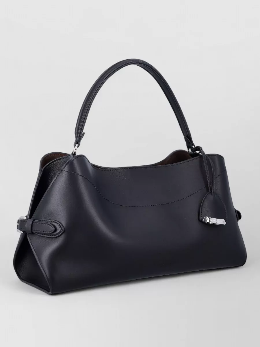 Ralph Lauren Sculptural Leather Shoulder Crossbody Satchel Bag