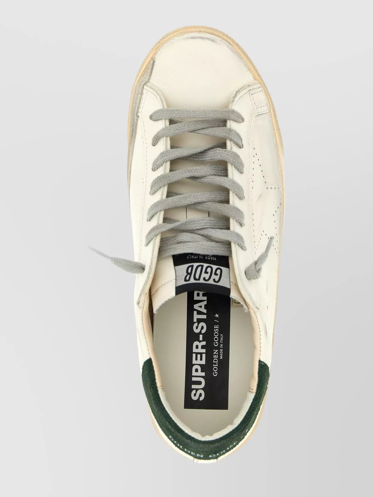 Golden Goose 'star' Sneakers With Contrast Heel Tab In White