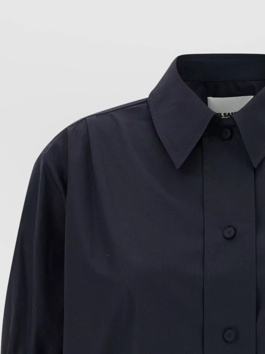 Jil Sander Cotton Shirt Short Sleeves Collared Cuffed