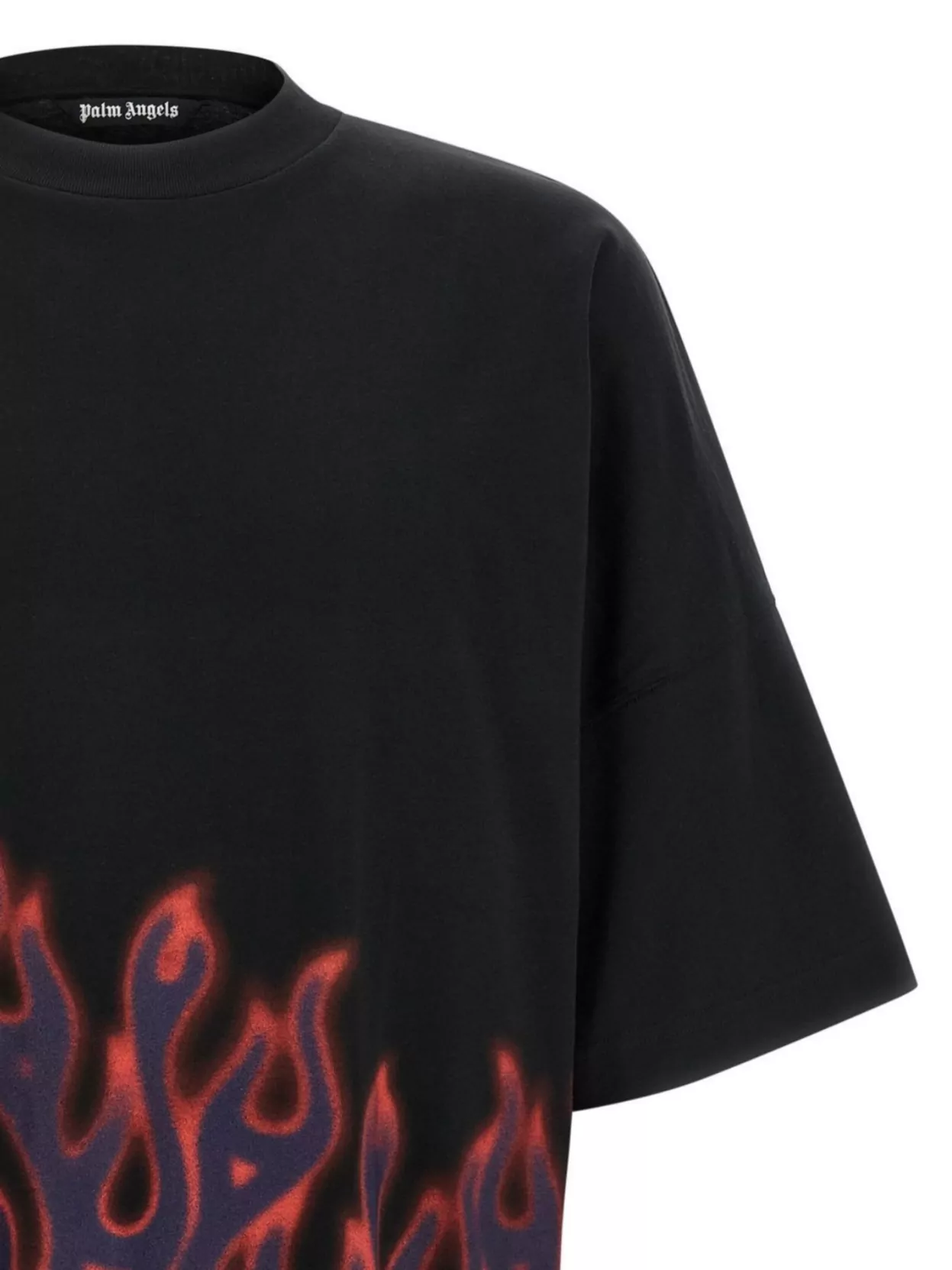 Palm Angels 'Fire' Crew Neck T-Shirt