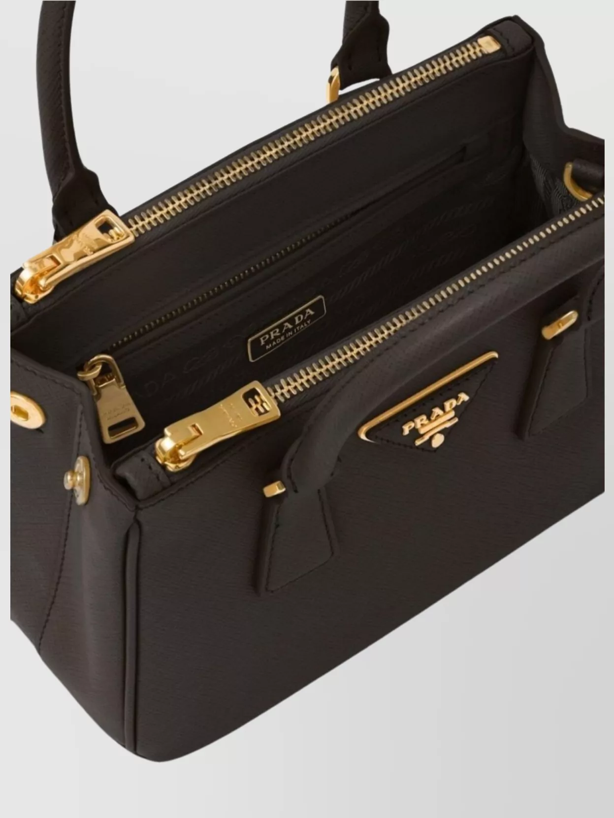 Prada Saffiano Leather Mini Bag With Detachable Strap