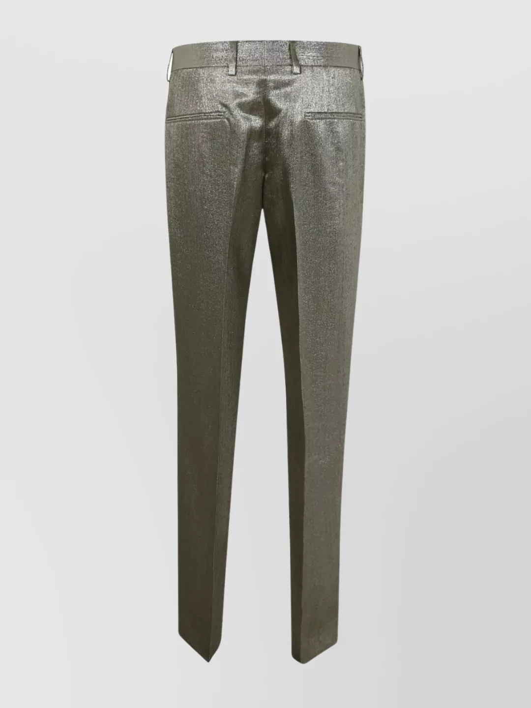 Dries Van Noten Slim Fit Metallic Finish Trousers