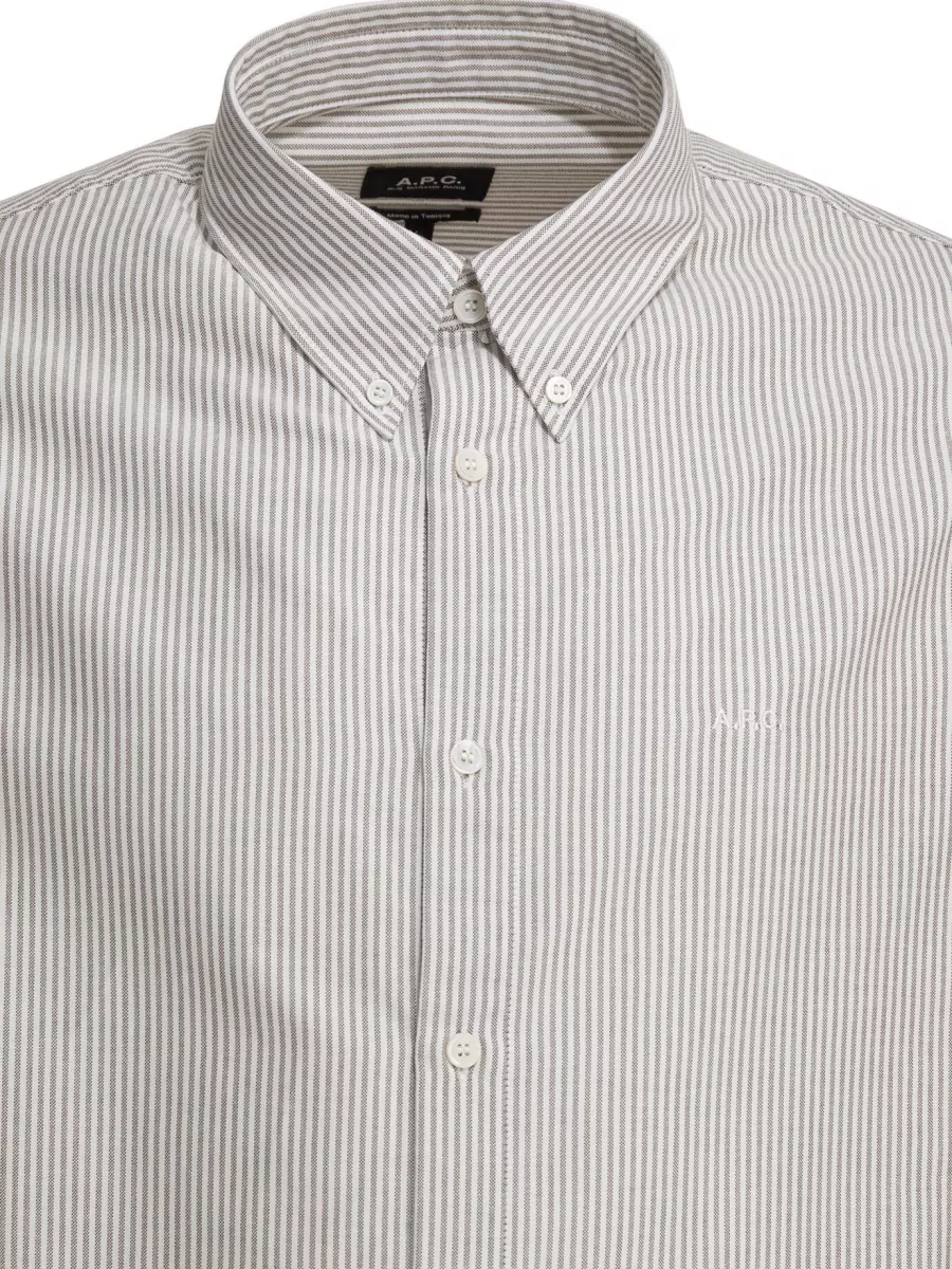 A.p.c. Greg Shirt Long Sleeves Button Down Collar