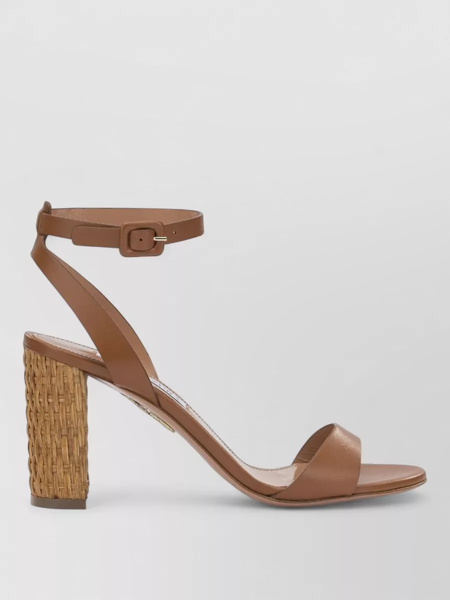 Aquazzura Leather sunseeker 85mm sandals
