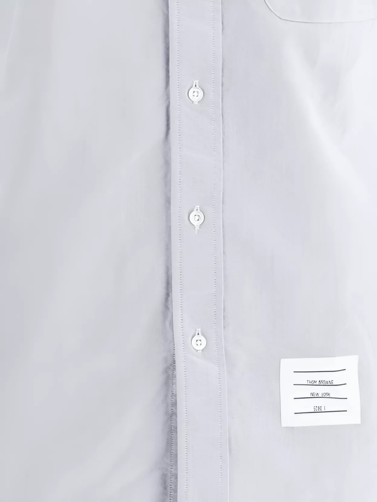 Thom Browne Shirt Button-Down Collar Double-Layered Sleeves