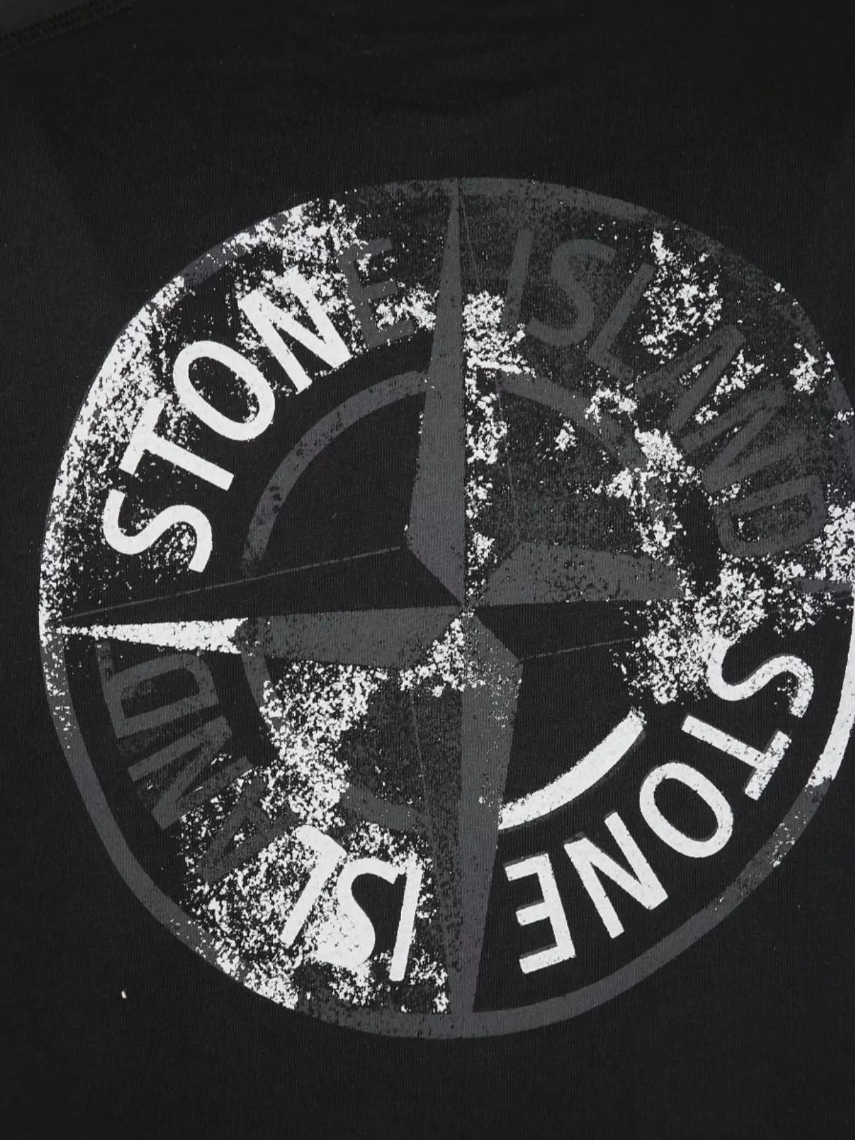 Stone Island Crew Neck Graphic Print Short Sleeves T-shirt
