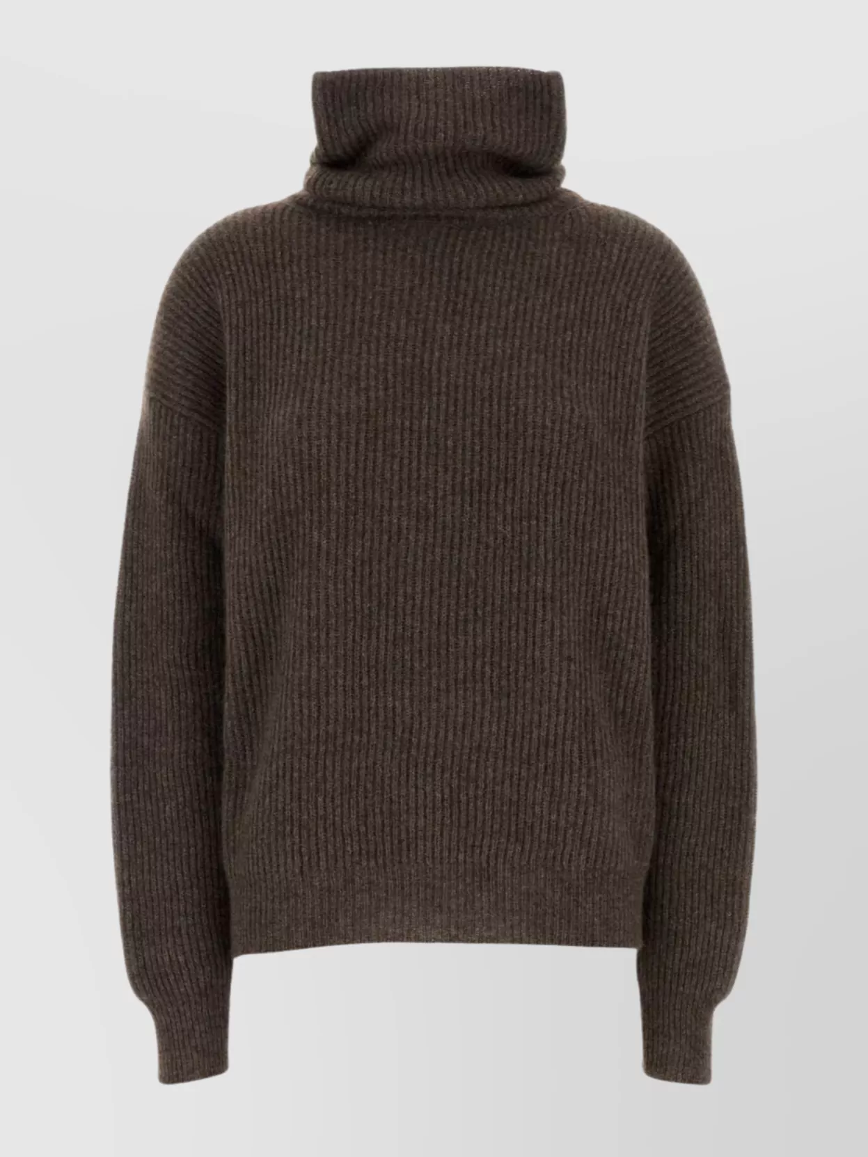 Uma Wang Turtleneck Relaxed Fit Wool Sweater In Brown