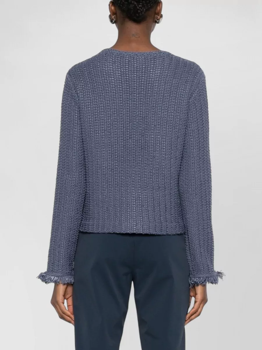 Emporio Armani Fringed Knit Blazer