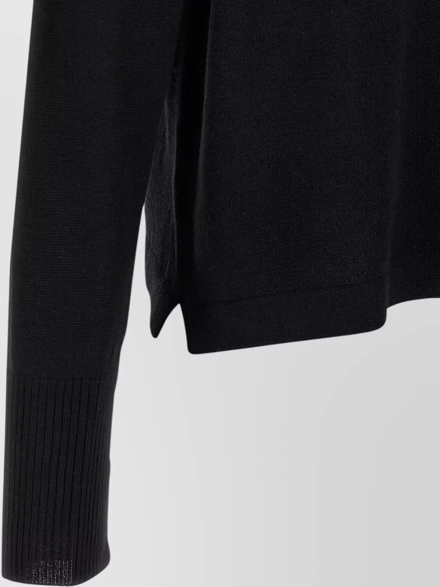 Ma'ry'ya Fine-Knit Virgin Wool Crew-Neck Sweater