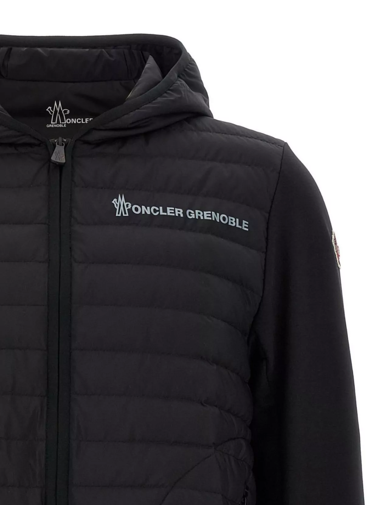 Moncler Grenoble Hooded Quilted Sweater Long Sleeves