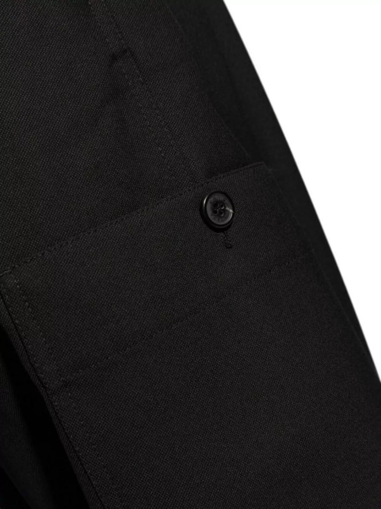 Kenzo Tapered Leg Cotton/Wool Canvas Trousers