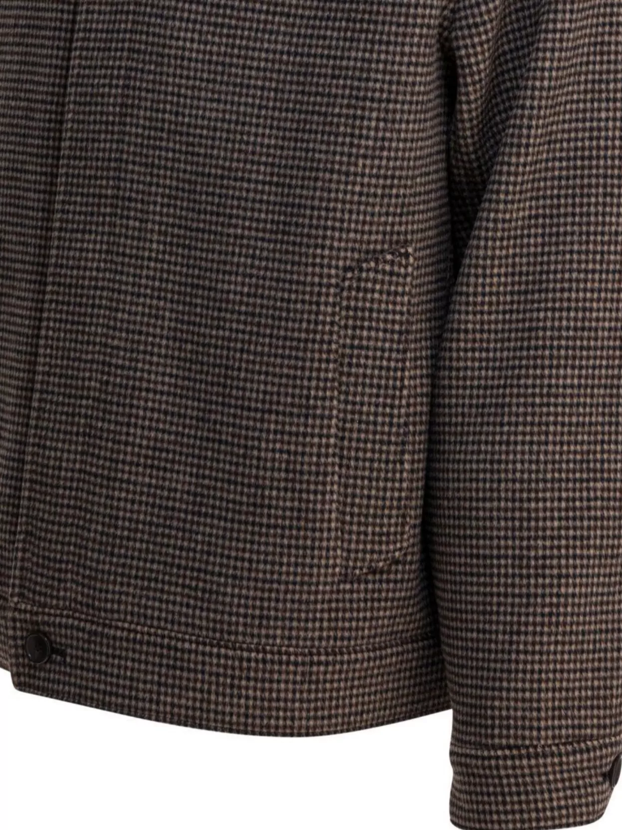 Vince Checkered Long Sleeve Collared Jacket