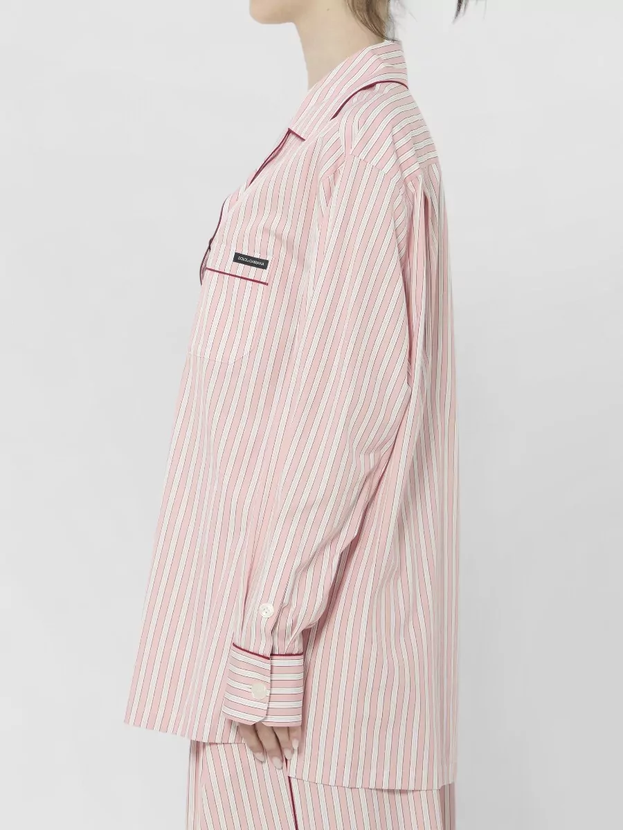 Dolce&Gabbana Striped Poplin Pyjama Shirt