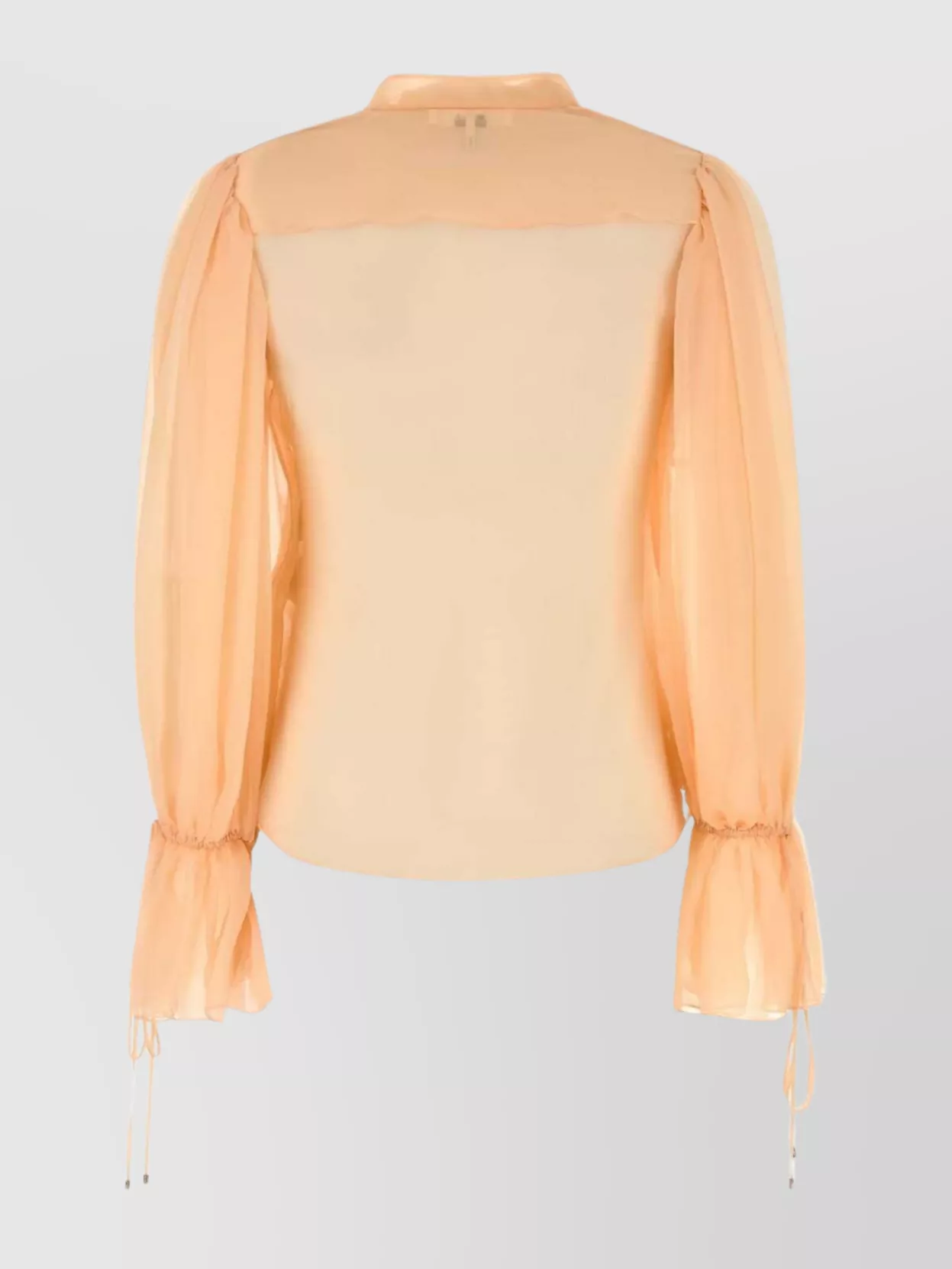 Chloé Sheer Fabric Blouse Drawstring Cuffs
