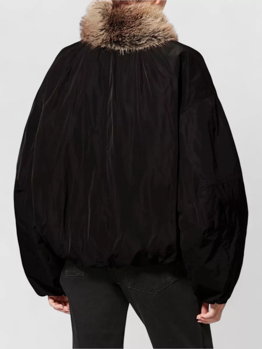 Isabel Marant Faux Fur Trimmed Oversized Short Parka