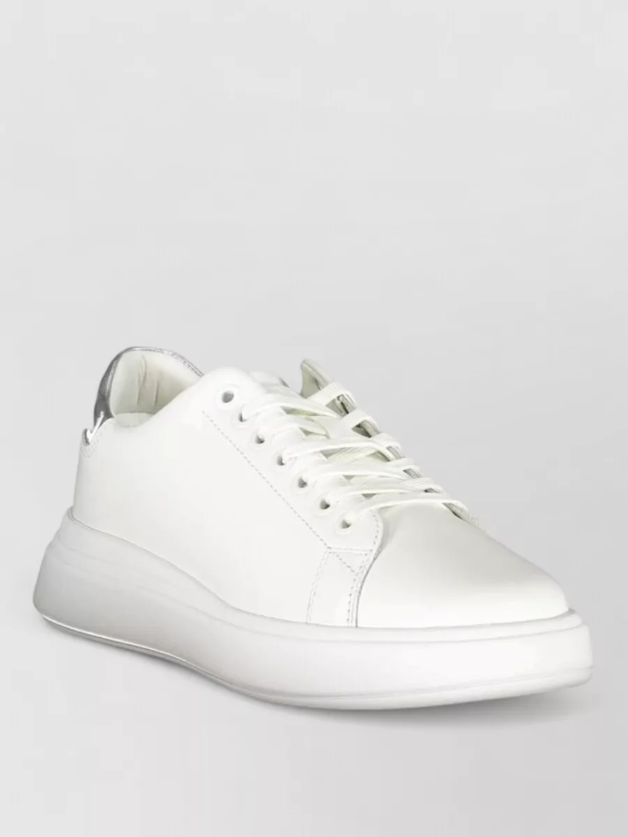 Calvin Klein leather lace-up sneakers