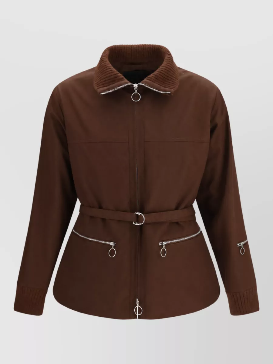 Prada belted technical jacket