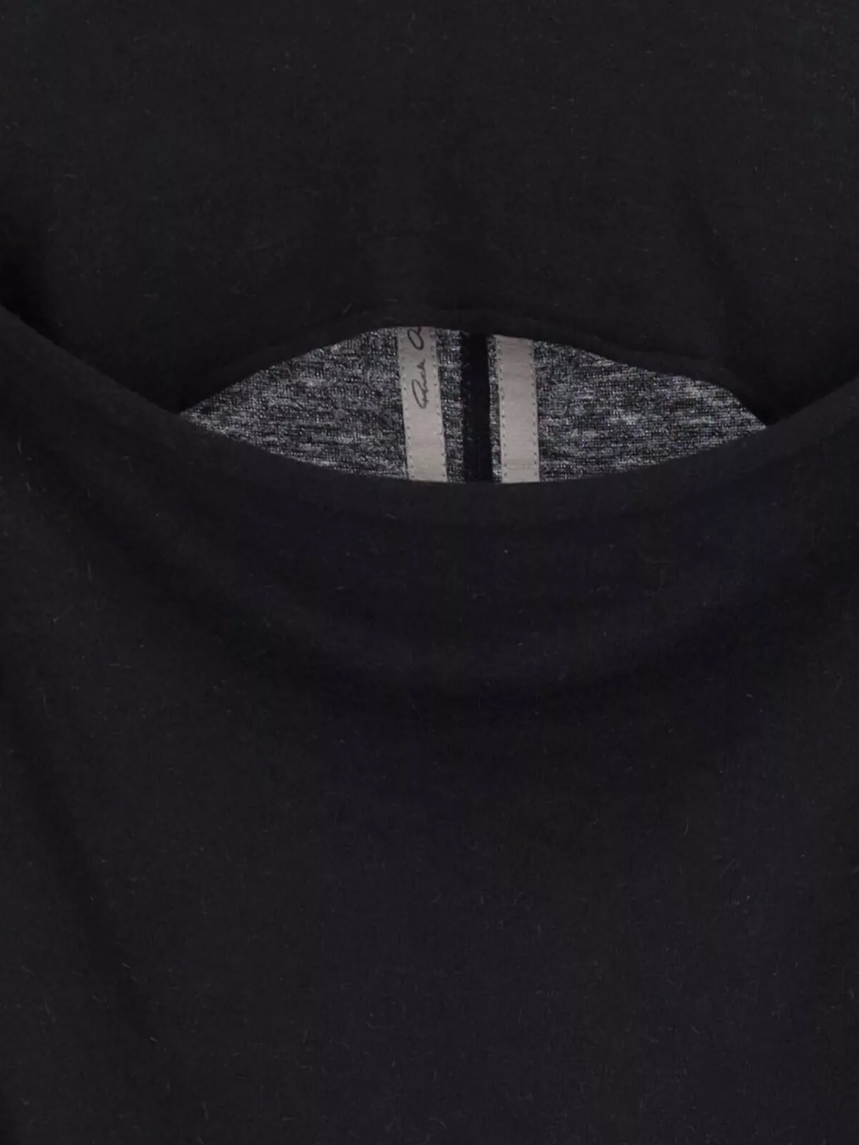 Rick Owens Cutout Back Crew Neck Long Sleeves