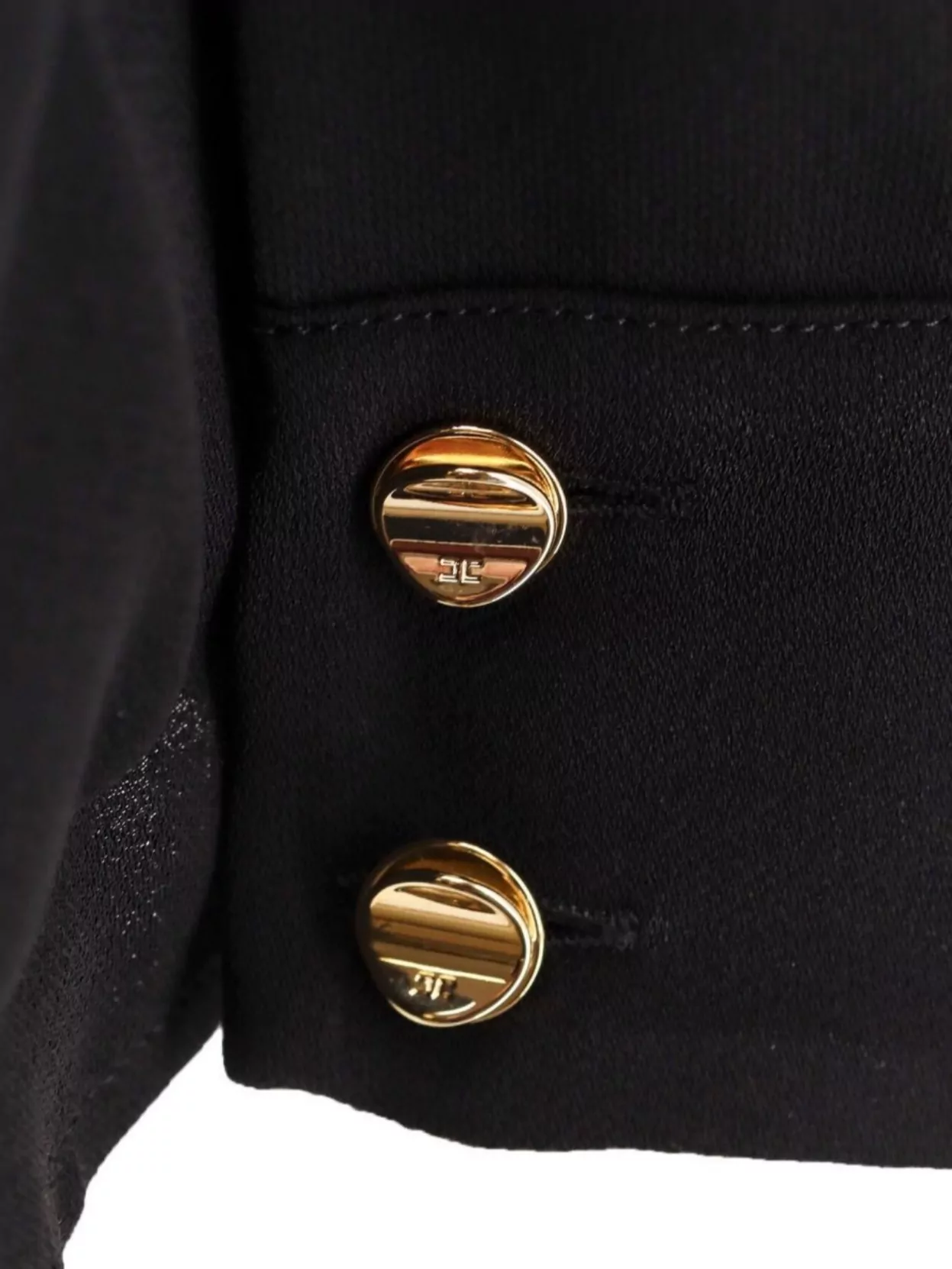Elisabetta Franchi Viscose Shirt With Gold Metal Button