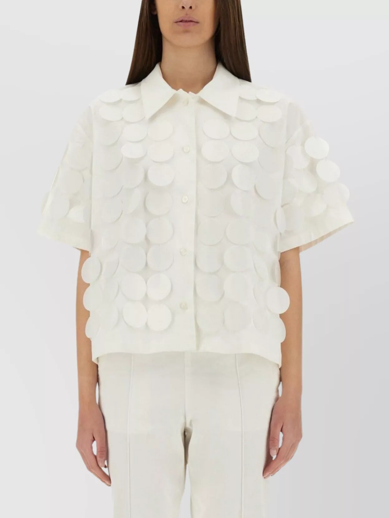 Msgm Paillette-embellished Shirt