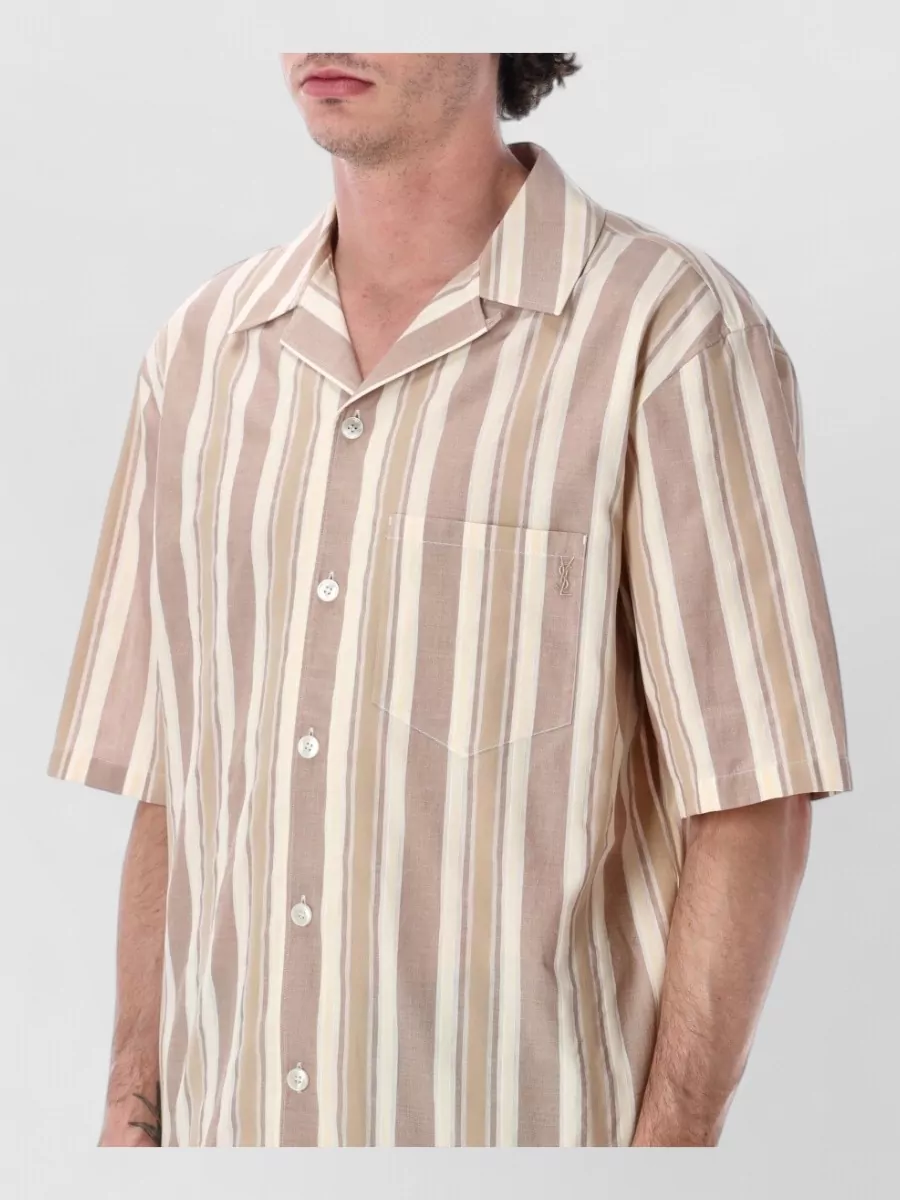 Saint Laurent Striped Bowling Shirt