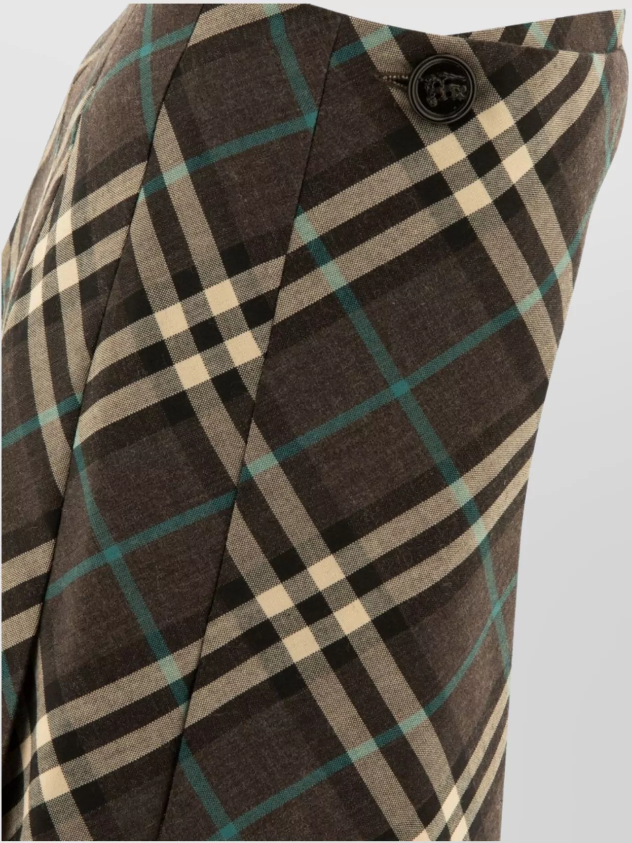 BURBERRY WOOL BLEND MINI KILT WITH CHECK PATTERN