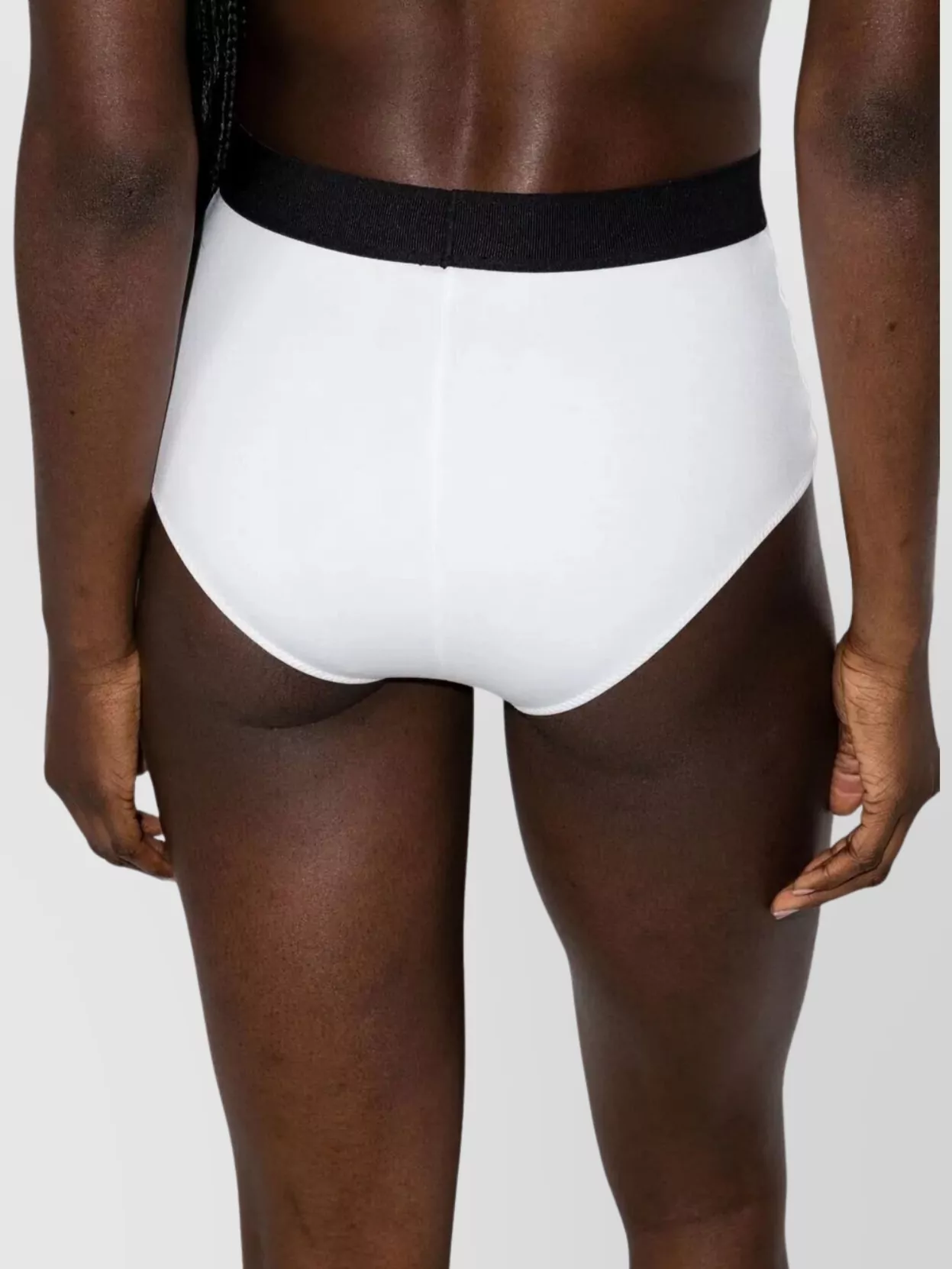 Tom Ford High-waisted Elastic Waistband Briefs In White