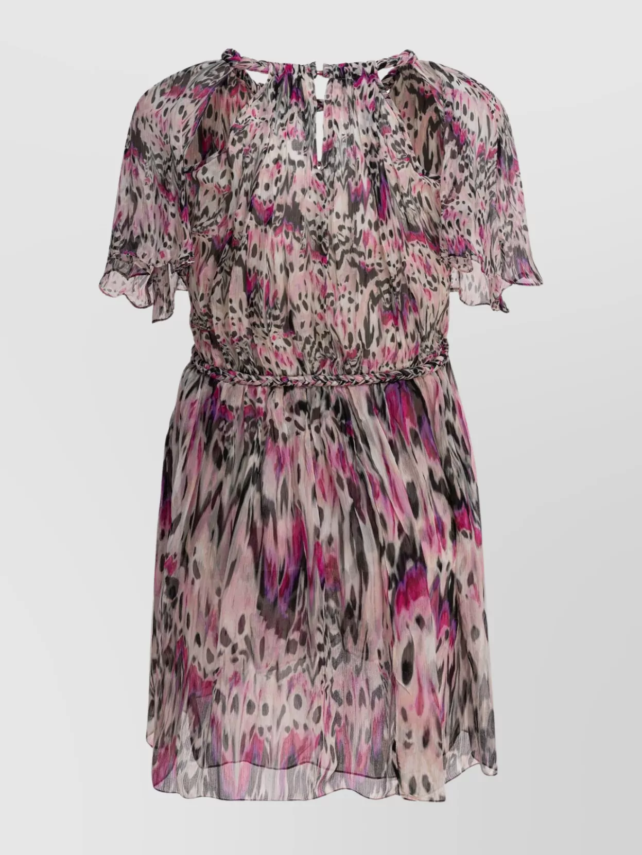 Isabel Marant Sheer Fabric Dress Button Detail