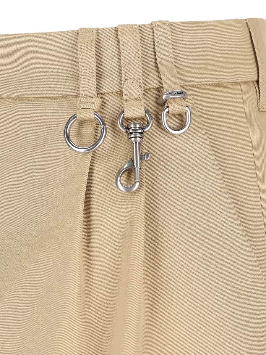 Miu Miu Cotton Knee-Length Skirt