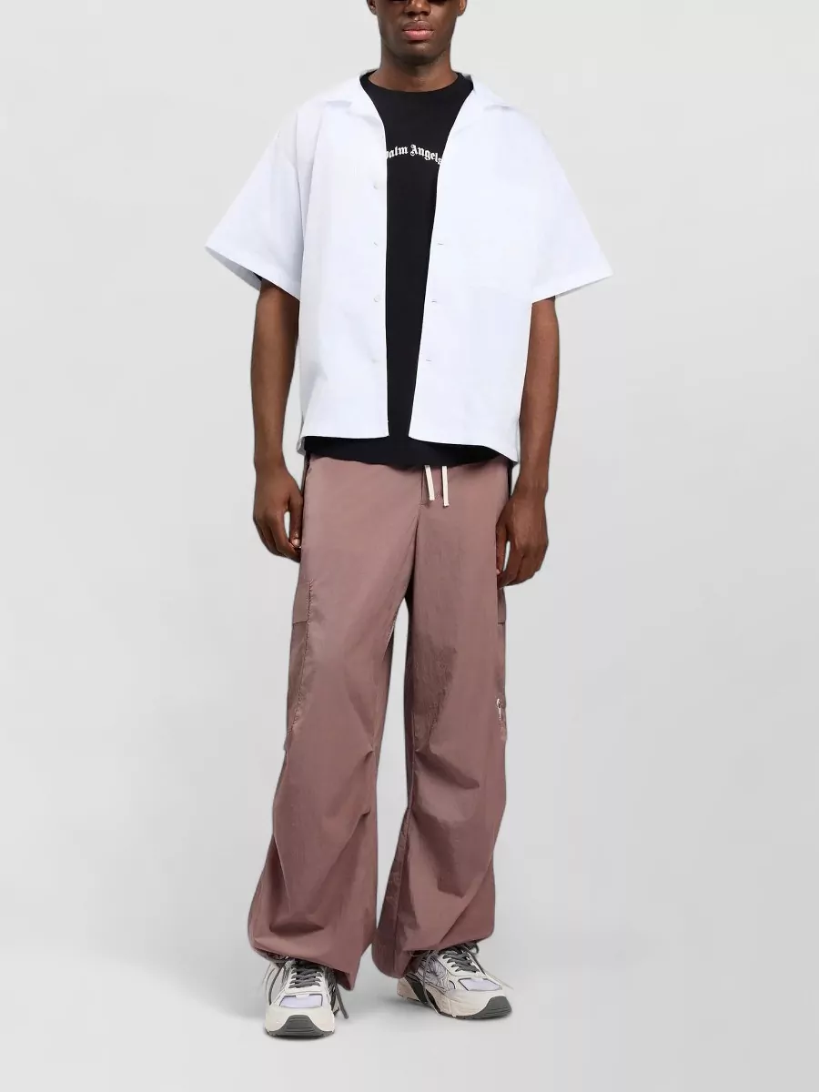 Palm Angels Oversized Logo Print Cotton T-Shirt