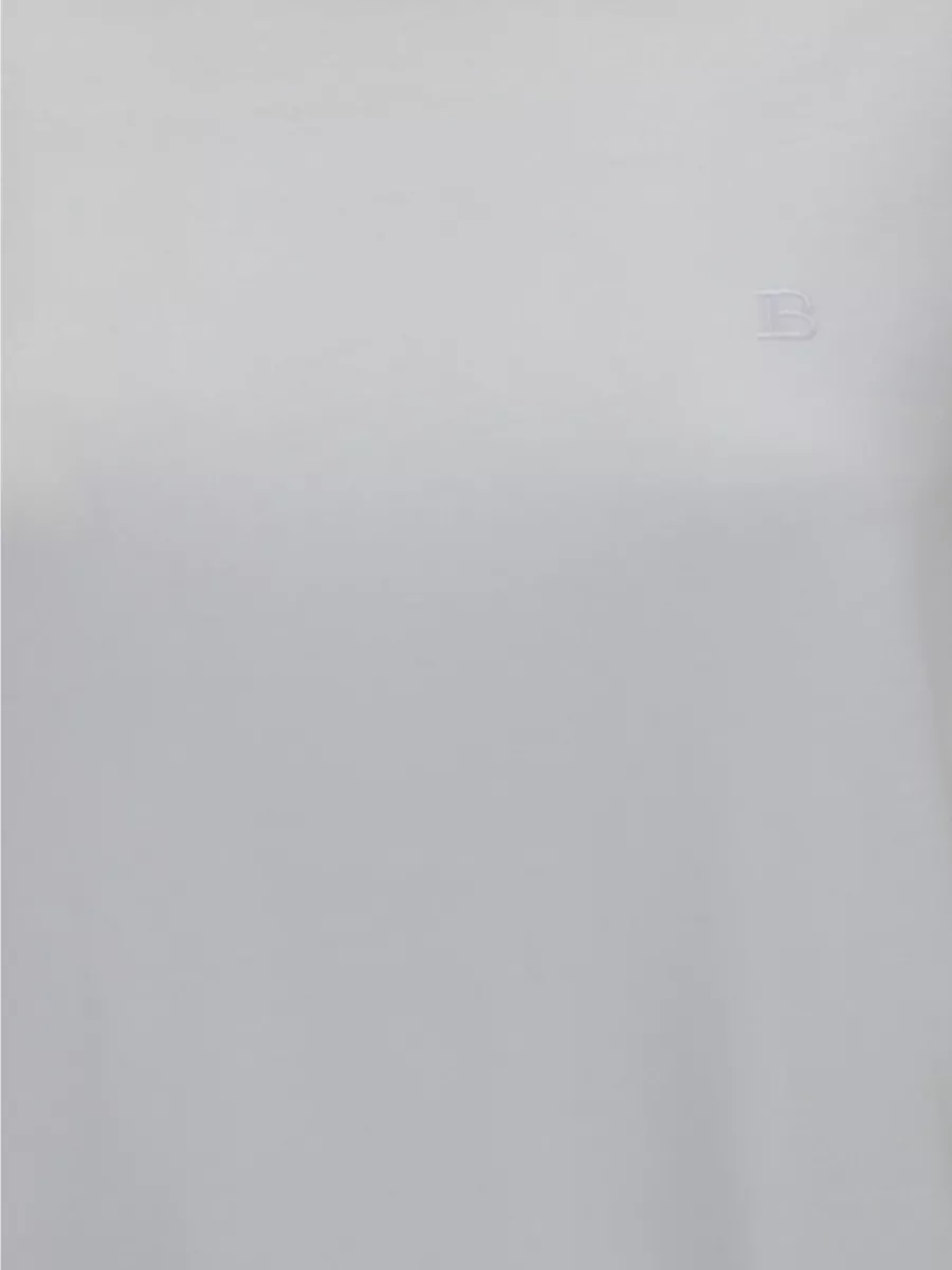 Balmain Ribbed Crew Neck Short Sleeve T-Shirt